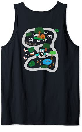 Herren Spielteppich Auto Massage - Spielstraße Dorf Track Tank Top