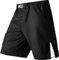 LAFROI Herren MMA Cross-Training Box Shorts Trunks Fight Wear mit Kordelzug und Tasche (Black,MD)