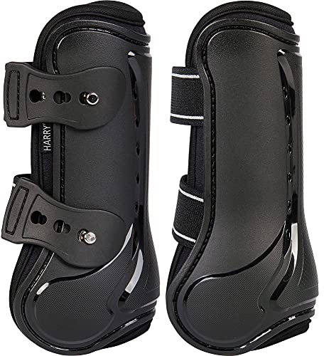 NETPROSHOP Neopren Gamaschen Beinschützer schwarz Größe Shetty (2 Stück), Groesse:Shetty, Farbe:Schwarz