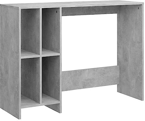 vidaXL Scrivania Portatile Grigio Cemento 102,5x35x75 cm Multistrato