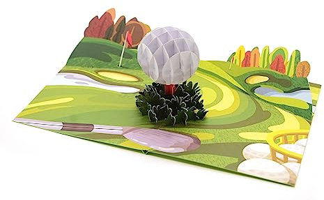 Golf Ball Pop Up Karte, Vatertag 3D Karte, Grußkarten für Papa, Karte für Freund, Grußkarten Vater, handgemachte Karte, Happy Vatertagskarte, Geburtstagskarte