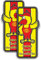 cut-it folientechnik & design 2X MINOL Pirol Aufkleber 10x4cm Kult DDR Sticker VEB IFA Vintage Oldtimer Oldschool Ossi Ostalgie Auto oder Moped Motorrad Tank