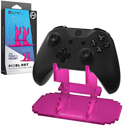Hyperkin Pixel Art - Supporto universale per controller Xbox®/PlayStation®/Nintendo Switch®/altro (rosa)