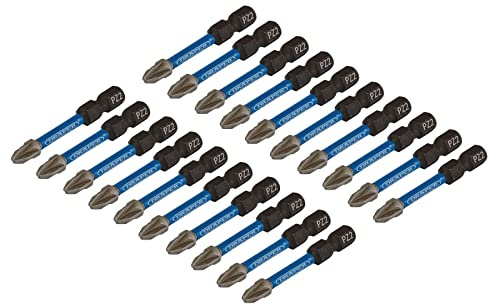 Draper 05696 PZ-Type Impact Screwdriver Bits, No.2 x 50mm (Pack of 20)