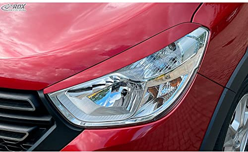 RDX Racedesign Scheinwerferblenden kompatibel mit Dacia Lodgy & Dokker 2012-2022 (inkl. Stepway) (ABS)