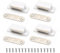 Calamita Porta, Chiusure Magnetica per Armadietti, Mobili, Cassetti Chiusura Magnetica con Calamita per Ante e Credenze (4 Pezzi, Bianco)