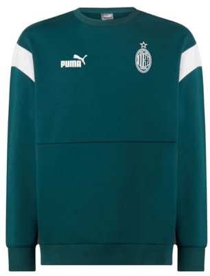 AC Milan Milan AC AC Milan 769340 FtblArchive Crew Soccer T-Shirt Men's Varsity Green-Flat Dark Gray M