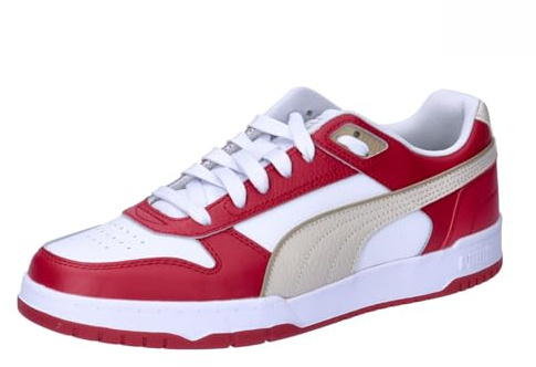 Puma Unisex Adults Rbd Game Low Sneakers, Puma White-Club Red-Alpine Snow, 10 UK