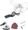 TOPWAY Oscillating Multitool Adapter Electric Angle Grinder Attachment, Oscillating Tool Saw Blade Triangular Sandpaper Adapter Kit for Wood Wall Sanding Grinding Polishing