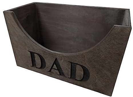 Rainao Hutschachtel aus Holz - Rustikaler Baseballkappen-Organizer aus Holz - Huthalter, Organizer, Hutständer für Papa, Papa, Vater, Opa