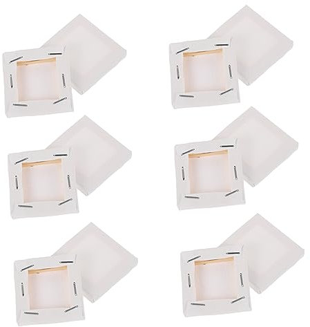 COHEALI Mini Keilrahmen 12 Stück 2 X 2 Zoll Kleine Leere Leinwandrahmen Aus Baumwollsegeltuch Für Diy Ölmalerei Und Kunstprojekte