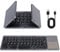 LAMA Folding Bluetooth Keyboard with Touchpad, Portable Ultra-Slim Foldable Keyboard for iPad, Tablet, Smartphone, iOS, Android, Windows PC, Gray+Black
