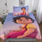 CasCam Heidi Bettwäsche Bettbezug 3D Druck Girl of The Alps Bettwäsche Set 2-teilig Microfaser Bettbezug Mit Verstecktem Reißverschluss Und Kissenbezug Für Alle Menschen Geeignet Single（135x200cm）