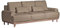 Natur Ausziehbares Sofa 240 cm mit Schlaffunktion Relaxfunktion - Polstermöbel skandinavischer Stil - mit Bettkasten - Couch fürs Wohnzimmer auf Holzbeinen