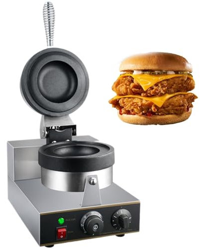 ExoticaBlend Elektrische Burger-Maschine, Antihaft-Hamburger-Presse-Backmaschine, Panini-Hamburger-Backmaschine, 1300 W kommerzielle Panini-Presse-Sandwichmaschine