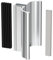 3-3/4 Bright Chrome Frameless Shower Door Handle with Metal Strike and 3 Magnet,Shower Doors Magnetic Latch Kit Fits Glass Door Thickness 1/8, 5/32, 3/16 and 1/4,Shower Door Replacement Parts