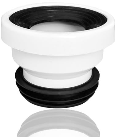 ieron Tubo di collegamento WC offset, ugello rigido angolare eccentrico in plastica, scarico, raccordo di collegamento WC eccentrico diritto