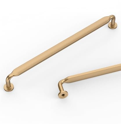 Coinkoly UK0003 - Paquete de 10 manijas de bronce champán para armarios de cocina de 192 mm