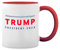 GR8Shop Maga Trump Presiden 2024 Blanc tasse à café avec Red Rim et poignée Mug
