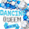 JeVenis Tanzende Königin Luftballons Banner Tanzende Königin Bachelorette Party Dekorationen Mamma Mia Party Dekoration Disco Party Decors 70er Jahre Dekoration