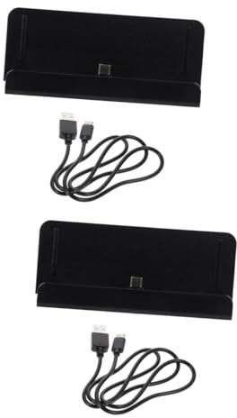 Uonlytech 2pièces Station De Charge Rapide Compatible avec Switch Support De Chargement pour Console De Jeu Et Manette