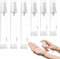6 Stück Airless Pumpspender Leer, Creme Spender Reiseflaschen zum BefüLlen, Pumpflasche, NachfüLlbar Vakuum KosmetikbehäLter, Kosmetische Durchsichtig-Flaschen für Reise Lotionen Shampoo Kosmetik