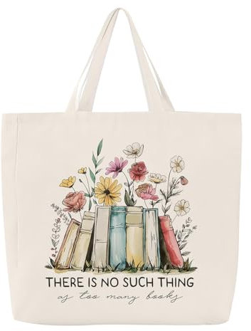 Onperpoe Stoffbeutel Bedruckt Stofftasche Tragetasche Damen Einkaufstasche Geschenke Wiederverwendbar Aesthetic Tragetaschen Baumwolltasche Leinentasche Geschenk Buchliebhaber 40x35cm