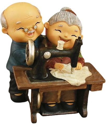 Jubiläumsfiguren für ältere Menschen, Miniatur-Figuren, Oma, Opa, Statue für Hochzeit, Heimdekoration, Gedenkstätten, Ornament