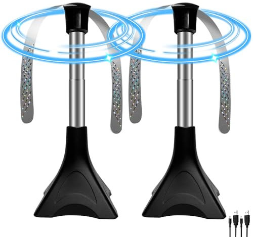 2PCS Repellente per Mosche, Ventilatore Repellente Ventilatore per Scacciare le Mosche, Portatile Anti-Mosche e Zanzare Protezione Contro Mosche, Piegare e Appendere, Tiene Le Mosche Lontano da Cibo