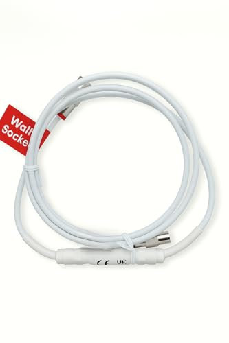 Virgin Media Coax Cable Push Fit 1.50m - TV/Broadband with Safety isolator built in.