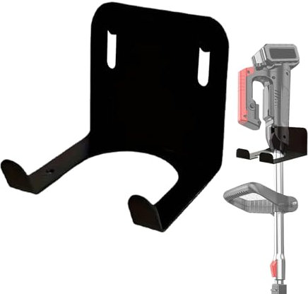 Générique Lawn Mower Wall Mount, Garage Storage Rack, Garden Tool Holder, Multi Functional Utility Hanger, Sturdy Garage Organization Solution for Gardening Equipment Yard Tools Shovel