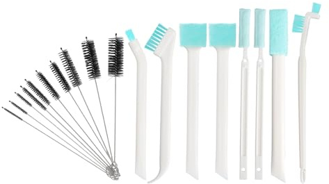 GZRXIOUS 18 PCS Set de Cepillos de Limpieza Pequeños, Cepillo Limpia Botellas, Limpia Botellaspor Dentro, Cleaning Brush para Cocina BañO Coche