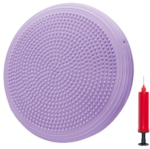 ARATERVIO Balance Kissen Ø 34 cm mit Pumpe Balancekissen Ballsitzkissen Balance Training Yoga für Yoga, Pilates, Core-Stärkung