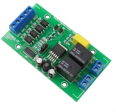 DC-Motor-Steuermodul mit Vorwärts-Rückwärts-Relais für 5V 12V 24V, 6–40V Eingangsspannung bis 5A, Endschalter-Funktion für Linearantrieb und Hebezeug, Automatisierung und DIY-Projekte