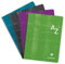 Clairefontaine 9649C- Adressbuch / Vokabelheft, 17x22cm mit Softcover, 96 Blatt kariert 90, farbig sortiert, 1 Stück
