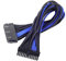 SilverStone SST-PP07-MBBA - cavo di estensione sleevato Motherboard 24pin a 24pin, 30cm, nero/blu