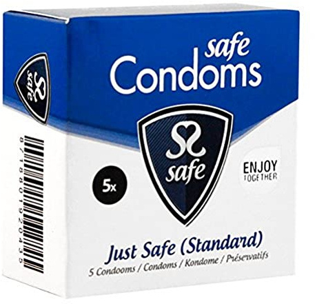SAFE - Kondome mit Silikonschmierung - Standard - 5 Stück