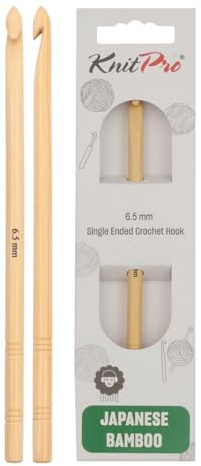 KnitPro Bambus Einfache Häkelnadel I 6,5mm