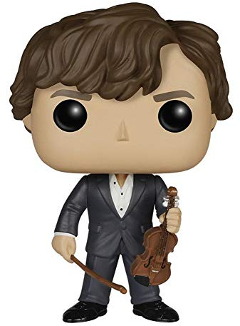 Sherlock Figur Holmes mit Violine