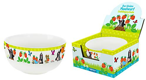 Trötsch Der kleine Maulwurf Lieblingsschale Erdbeere: Aus Porzellan mit Geschenkverpackung