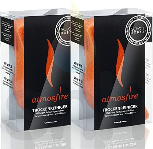 X2 Atmosfire Dry Wipe Stove Glass Cleaner Pads for Stove Glass Cleaning