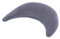 Theraline Plüschmond Stillkissen, Kopfkissen und Nackenkissen mit Perlen, ergonomisches Kissen zum Stillen, Schlafen und Lesen, Stillmond mit Plüsch, Mondkissen waschbar bis 40°C Farbe: Steingrau