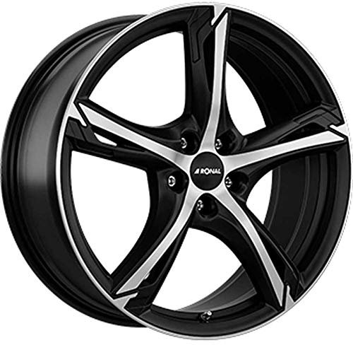 RONAL R62 JET BLA MATT FC 5X114.3 ET40 HB82 R62 JET BLACK MATT FRONT COPIED