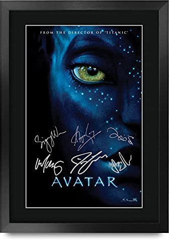 HWC Trading Avatar A3 Gerahmte Signiert Gedruckt Autogramme Bild Druck-Fotoanzeige Geschenk Für Filmfans