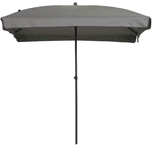 Madison Parasol Rectangulaire Inclinable Parasol de Jardin Terrasse Balcon Extérieur Plage Piscine Protection Solaire UV 50+ Gris Clair