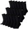 PUMA Unisex Crew Socks Socken Sportsocken MIT FROTTEESOHLE 18er Pack (Black, 43-46)