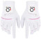 FINGER TEN Golfhandschuhe Damen Paar Linke Rechte Hand 2 Stück Golfhandschuh Mikrofaser Allwetter Regentag Nass Heiß Golf Handschuh Links Rechts Griff Haltbarkeit Weicher Komfort (1 Paar, XL)…