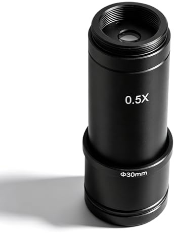 Oumefar Microscope Eyepiece Lens 0.5X C Mount Microscope for Industry Microscope Astronomy CCD Camera Zoom Eyepiece Lens