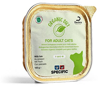 SPECIFIC Feline F-Bio-W Organic Fisch, Box, 8 x 100 g