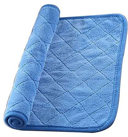 2/4/8 stücke doppelt dick dickreinigungstuch superabsorbierende mikrofaser spülstuhl wischen fußboden haushalt lappen küche gadgets (Color : 8pcs(Random Color))